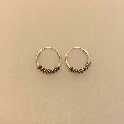 Creoler i sølv Ø 12 mm med twistet snoning, billige, ægte, sterling, holdbare, cool, Ø 12 mm Creoler sølv med twistet snoning, biti, ribe, twistet, snoet, Sølvøreringe, sølv smykker, ørenringe, øreringe, runde, ringe, hoops, creol, creoler,