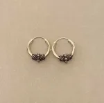 Creoler i sølv Ø 14 mm chunky med oxideret sol og twistet snoning, billige, kvalitet, holdbare, stærke, ægte, chunky, hoops, maanesten, smykker, stine a, cool, seje,Ø 14 mm Creoler sølv med oxyderet sol og twistet snoning, chunky, boho, boheme, hippie chick, ægte sølv, sterling sølv, biti, ribeSølvøreringe, sølv smykker, ørenringe, øreringe, runde, ringe, hoops, creol, creoler