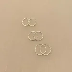 Creoler i Sølv Ø 18 mm Glatte Hoops - 1,2 mm, Creoler i Sølv Ø 16 mm Glatte Hoops 1,2 mm, Creoler i sølv Ø 14 mm glatte hoops, Ø 14 mm Creoler sølv - glatte hoops, creol, creoler, hoops, ørenringe, øreringe, runde, sølv, sterling sølv, ægte sølv, biti, ribe, billige, flotte, god kvalitet