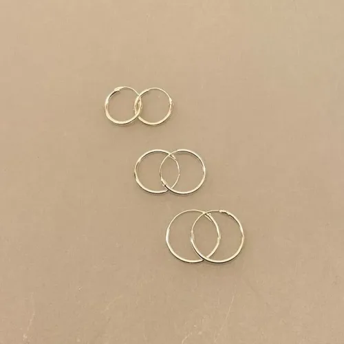 Creoler i Sølv Ø 18 mm Glatte Hoops - 1,2 mm, Creoler i Sølv Ø 16 mm Glatte Hoops 1,2 mm, Creoler i sølv Ø 14 mm glatte hoops, Ø 14 mm Creoler sølv - glatte hoops, creol, creoler, hoops, ørenringe, øreringe, runde, sølv, sterling sølv, ægte sølv, biti, ribe, billige, flotte, god kvalitet