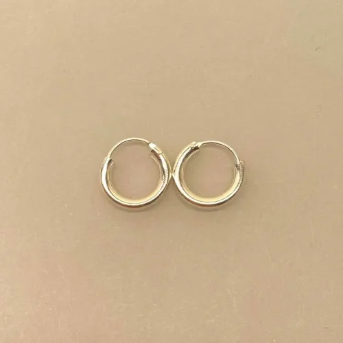 Creoler i sølv Ø 16 mm glatte hoops 3mm, Ø 16 mm, sø 3016, runde, øreringe, ørenringe, hoops, runde ringe, glatte, chunky, ægte sølv, sterling sølv, billige, god kvalitet, flotte, stilige, stilrene, biti, ribe