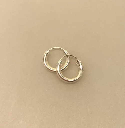 Creoler i sølv Ø 16 mm glatte hoops 3mm, Ø 16 mm, sø 3016, runde, øreringe, ørenringe, hoops, runde ringe, glatte, chunky, ægte sølv, sterling sølv, billige, god kvalitet, flotte, stilige, stilrene, biti, ribe