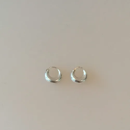 creoler, små croissanter sølv hoops