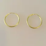 Creoler - Ø 20 mm øreringe forgyldt sølv - glatte Hoops Creoler - Ø 18 mm øreringe forgyldt sølv - glatte Hoops, runde, ringe, øreringe, ørenringe, hoops, creol, creoler, ægte, guld, forgyldt, guldbelagt, billige, god kvalitet, flotte, enkle, maanesten, Creoler - øreringe forgyldt sølv - glatte Hoops 20 mm