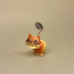 Metal Figur - Kat Brun, Memo holder metal - Brun kat, M37, beige, garfield, rød, kat,memoholder, indkøbsseddel, huskeseddel, huskekleme, fotoholder, metalkat, kattefigur, ting med katte, katteting, gaveidé, brun kat, garfield, mis, lille mis, missekat,