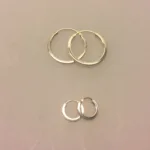 Creol øreringe i sølv - Creoler - hoops Ø20 mm kantede - Creol øreringe i sølv - Creoler "hoops" Ø10 mm kantede