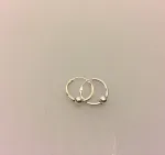 Creoler i sølv Ø 14 mm hoops med kugle,Ø 14 mm sølv Creoler - hoops med kugle, Sølvøreringe, sølv smykker, ørenringe, øreringe, runde, ringe, hoops, creol, creoler, boho, boheme, chick, design, ægte sølv, sterling sølv, oxyderet, mønster, bevikling, snoning, pynt, street, cool, biti, ribe, sølv hoops,