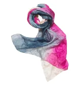 1658-242,Glat silketørklæde 1658 - Pink/sort/rosa, sort, grå, pink, cerise, rosa, pudder, nude, silke, ren silke, silketørklæde, kvalitet, lækkert, glat, ponge, pongé, forarbejdning, håndrullede, kanter, kinesisk, koloreret, colouring, blank, smukt, lækkert, biti, ribe, kor, til kor, sjal, aflangt, 100% silke, luksus