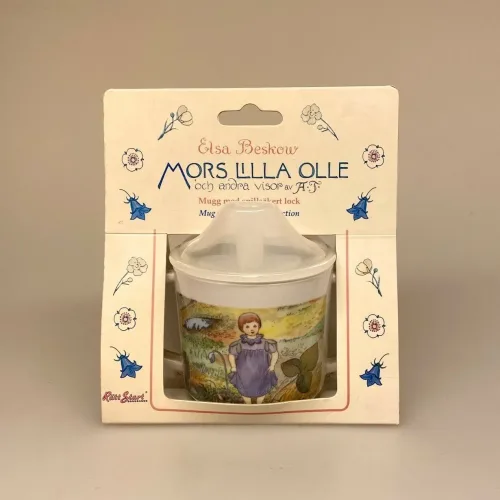 Elsa Beskow børne kop - Mors lille Ole, tudkop, børnekop, barnekop, plastikkop, lågkop, lågkrus, Elsa Beskow service krus Mors lille Ole