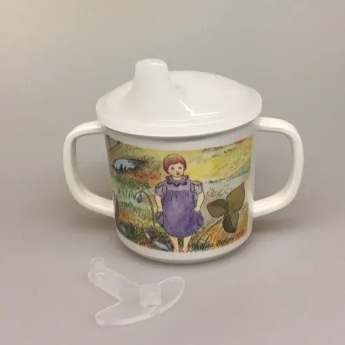 Elsa Beskow børne kop - Mors lille Ole, tudkop, børnekop, barnekop, plastikkop, lågkop, lågkrus, Elsa Beskow service krus Mors lille Ole