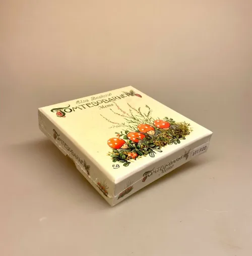 Elsa Beskow spil - Huskespil - Memo med Tomtebo børnene, svensk, skovnisser, paddehatte, spil, børnespil, spil for børn, memory, familiespil, børneting, dåbsgave, barnedåb, barselsgave, nostalgi, retro, specielt, fint, biti, ribe