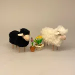 Får - Træ og Uld - Lille Hvidt, Får - træ og uld - lille sort