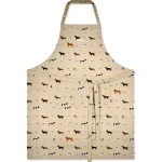 Forklæde i Bomuld med tryk - Unisex - Hunde