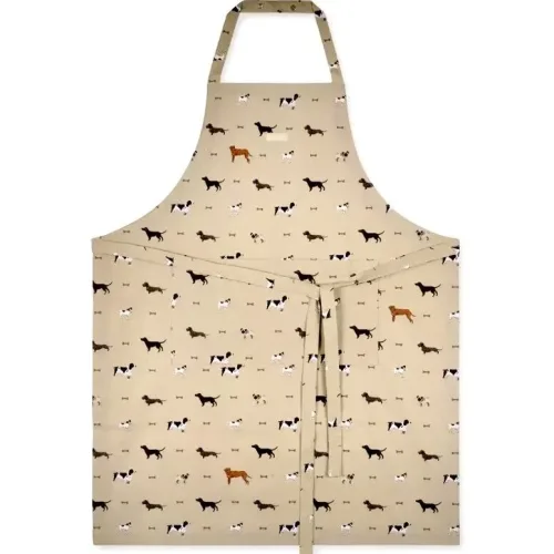 Forklæde i Bomuld med tryk - Unisex - Hunde