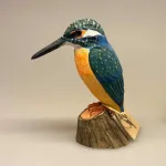 Naturens fugle af træ - Isfugl, king fisher, Wildlife Garden, svenske, træfugle, træfugl, håndlavede