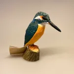 Naturens fugle af træ - Isfugl, king fisher, Wildlife Garden, svenske, træfugle, træfugl, håndlavede