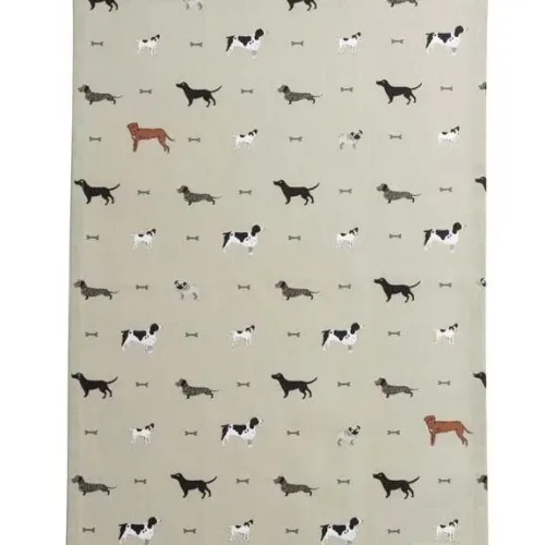 Viskestykke Bomuld med tryk - Hunde