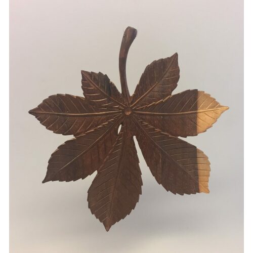 Kastanjeblad - Håndskåret af Træ