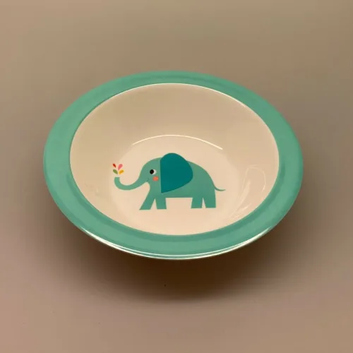 Dyb Tallerken melamin - Elefant, dyb, skål, Flad Tallerken - melamin- Elefant, børnetallerken, børneservice, hårdfør, ikke sart, meamin, plast, ptalatfri, opvaskemaskine, gaveide, børn, børnebørn, barselsgave, dåbsgave, barnedåb, til små, små børn, småbørn, spise selv, elefant, kært, til drenge, til piger, barnetallerken, biti, ribe, rex, london,