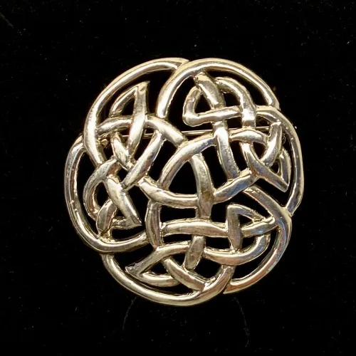 Vikinge broche i sølv - Keltisk flet "Evigheden"