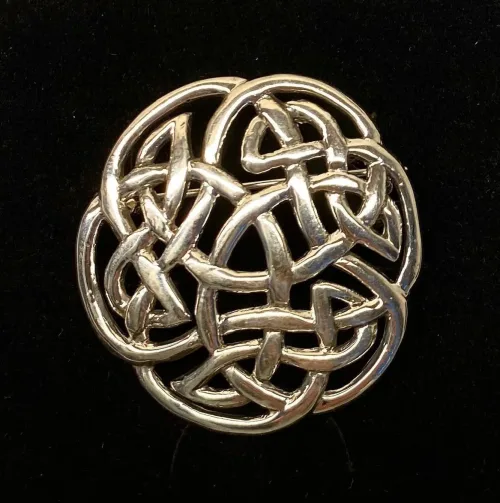 Vikinge broche i sølv - Keltisk flet "Evigheden"