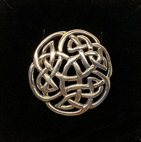 Vikinge broche i sølv - Keltisk flet "Evigheden"