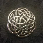 Vikinge broche i sølv - Keltisk flet "Evigheden"