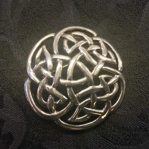 Vikinge broche i sølv - Keltisk flet "Evigheden"