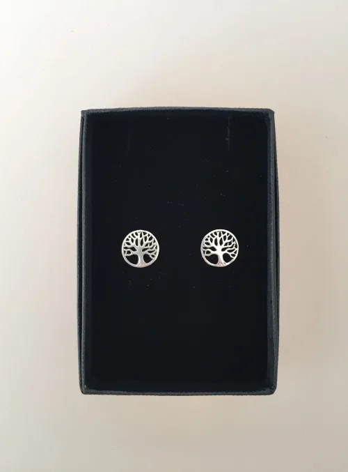 livets træ yggdrasil livstræet vikingesmykker viking smykke øreringe sølv ørestikker