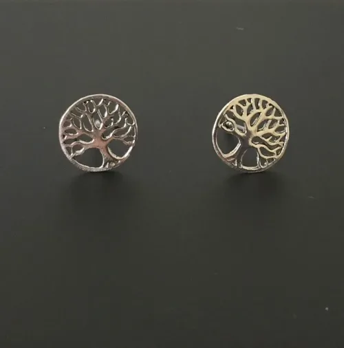 livets træ yggdrasil livstræet vikingesmykker viking smykke øreringe sølv ørestikker