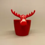 Tesi - Te si til krus - Elg Rød, rød, rudolf, jul, tedrikker, tea time, afternoon tea, kop, krus, tekop, løs te, tebrygning, brygge te, urtete, løsvægt, lækker, sjov, gaveide, gave, tealover, biti, ribe, elg, elge, sverige, elsdyr