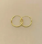 Creoler - Ø 18 mm Øreringe Forgyldt Sølv - Glatte Hoops 1,5 mm, søg, 1518, tynde, små, fine, billige, tilbud, sætpris, kvalitet, holdbare, ægte, runde, ringe, øreringe, ørenringe, hoops, creol, creoler, ægte, guld, forgyldt, guldbelagt, billige, god kvalitet, flotte, enkle, maanesten,