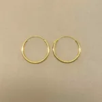 Creoler - Ø 18 mm Øreringe Forgyldt Sølv - Glatte Hoops 1,5 mm, søg, 1518, tynde, små, fine, billige, tilbud, sætpris, kvalitet, holdbare, ægte, runde, ringe, øreringe, ørenringe, hoops, creol, creoler, ægte, guld, forgyldt, guldbelagt, billige, god kvalitet, flotte, enkle, maanesten,