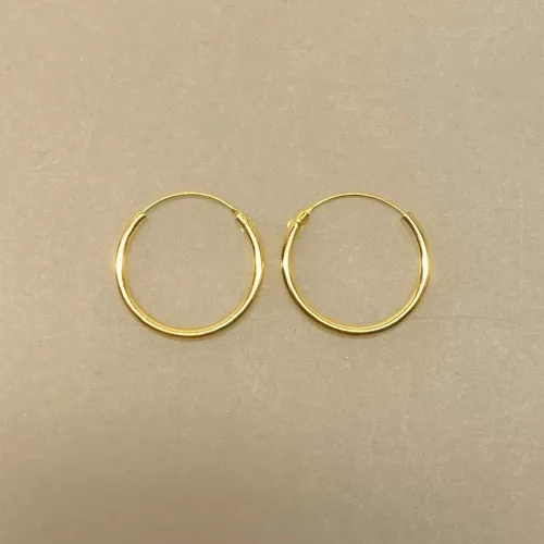 Creoler - Ø 18 mm Øreringe Forgyldt Sølv - Glatte Hoops 1,5 mm, søg, 1518, tynde, små, fine, billige, tilbud, sætpris, kvalitet, holdbare, ægte, runde, ringe, øreringe, ørenringe, hoops, creol, creoler, ægte, guld, forgyldt, guldbelagt, billige, god kvalitet, flotte, enkle, maanesten,