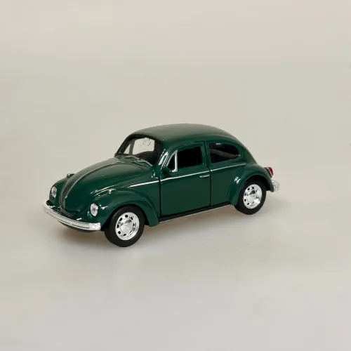 VW Folkevogn Bobbel Classic - Mørkegrøn, Bil metal VW - Folkevogn Bobbel - "classic" Mørkegrøn