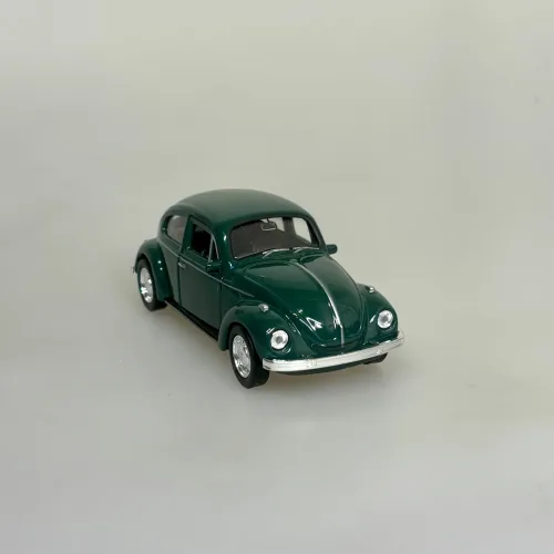 VW Folkevogn Bobbel Classic - Mørkegrøn, Bil metal VW - Folkevogn Bobbel - "classic" Mørkegrøn