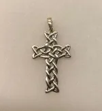 Vedhæng i sølv - Kors keltisk Flet