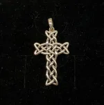 Vedhæng i sølv - Kors keltisk Flet