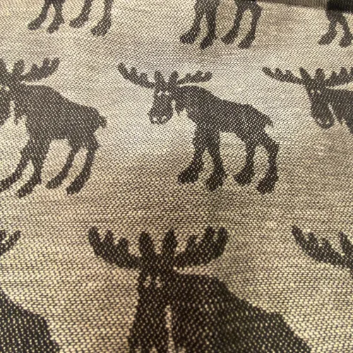 Viskestykke vævet - Hør/Bomuld - sort/grå Elge lille - Viskestykke vævet - Hør/Bomuld - sort/grå Elge, natur, naturmaterialer, svensk design, sverige, elg, elge, moose, elsdyr, ting med elge, elgeting, tekstiler, textil, køkkentekstiler, nordisk, design, kvalitet, oøkologisk, biri, ribe