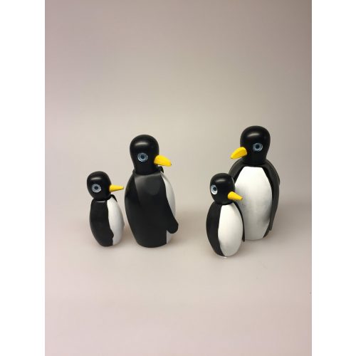 Pingvin - håndlavet af træ - lille - Pingvin - håndlavet af træ - stor