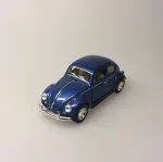 Bil metal VW - Folkevogn Bobbel - Classic Blå Metallic, folkevogn, boble, bobbel, nedgroet negl, asfalt, vw, volkswager, retro, modelbil, legetøjsbil, kopi, original, modelbil, modelbiler, samlere, samlerobjekt, gaveide, kørekort, ny bil, symbolsk,