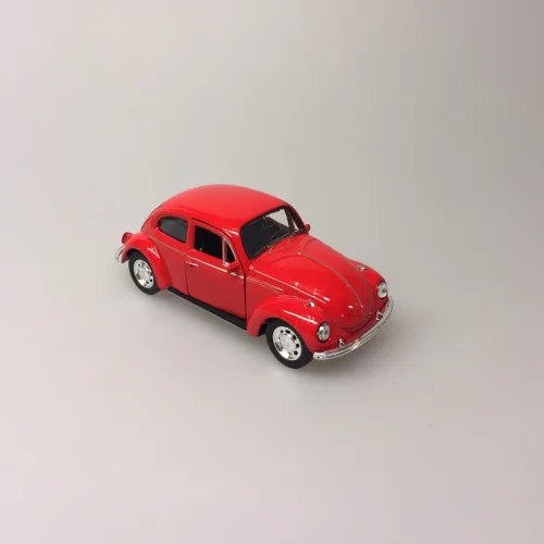 Bil metal VW - Folkevogn Bobbel - "classic" Rød