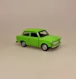 Bil i metal -Trabant classic - Æblegrøn, DDR, østtyskland, berlin, historie, trabi, retro, modelbil, legetøj, samler, olds mobile, veteranbil, træf, sjov, gave, symbolsk, kold krig, sangskjuler, kørekort, rejse, gavekort, biti, ægte, licens, tysk, ældre, old school