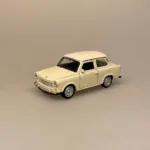 Trabant Classic Modelbil - Creme, flødefarvet, cremehvid, hvid, ivory, DDR, østtyskland, berlin, historie, trabi, retro, modelbil, legetøj, samler, olds mobile, veteranbil, træf, sjov, gave, symbolsk, kold krig, sangskjuler, kørekort, rejse, gavekort, biti, ægte, licens, tysk, ældre, old school