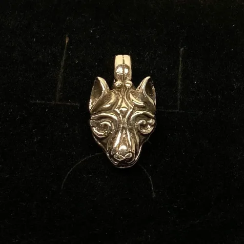 Vikingevedhæng i sølv - Fenris Ulvehoved, Vikingevedhæng i sølv - Ulvehoved - Fenris