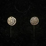 Vikingeøreringe i sølv - ørestikkere Helleristning, ørestikkere, øreringe, studs, vikingesmykker, vikingeøreringe, sølv, sterling sølv, runde, gennembrudte, biti, aser, vikingefund, museumssmykker, museums, biti, ribe,