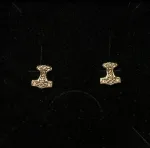 Vikingeøreringe i sølv - ørestikkere thorshammere - Mjølner