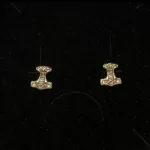 Vikingeøreringe i sølv - ørestikkere thorshammere - Mjølner