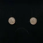 Vikingeøreringe Sølv Ørestikkere - Ringkædemønster, vikingesmykker, vikingetiden, sølv, sølv øreringe, sølv ørestikkere, små, runde, øreringe, ørenringe, stikkere, studs, museums smykker, museumssmykker, kopier, kopi smykker, vikingefund, nordiske guder, nordiske smykker, historiske, Ribe, udgravninger, Biti