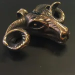 Vikingevedhæng i bronze - Thors ged XL